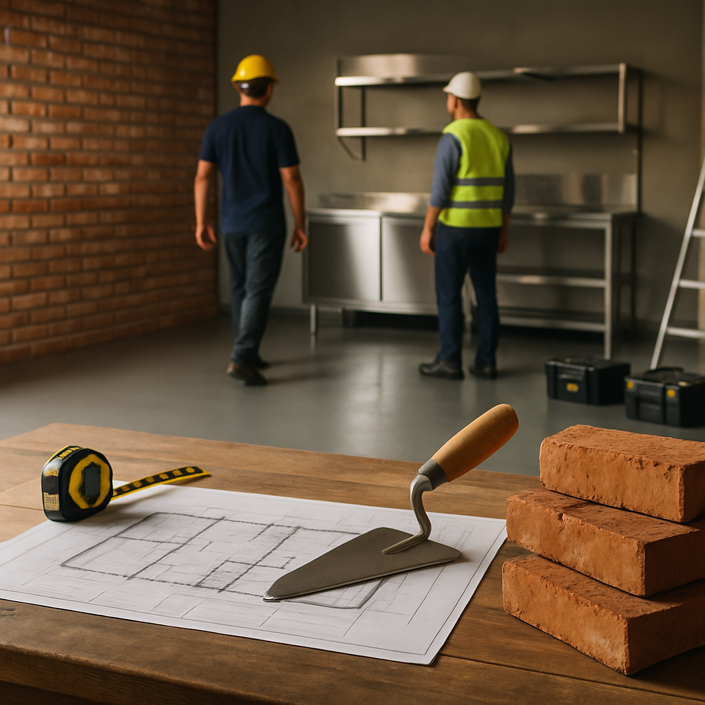 Fundament des Gastronomie-Netzwerks: Mauerwerk, Beton und Rohbau